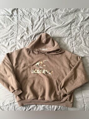 Brown scuffers safari hoodie
